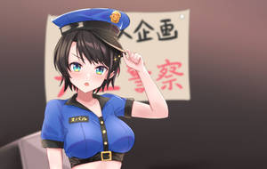 Girls Boobs Police Subaru Wallpaper