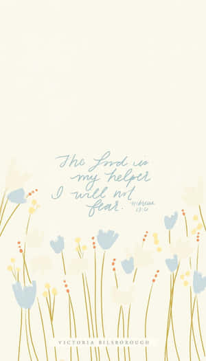Girly Bible Verse In Simple Mode Wallpaper