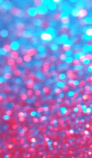 Girly Blue And Pink Bokeh Wallpaper