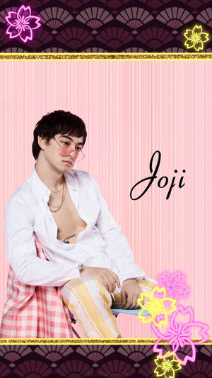 Girly Designed Poster Of Joji Wallpaper