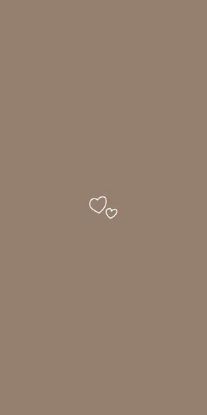 Girly Phone Two Hearts Wallpaper