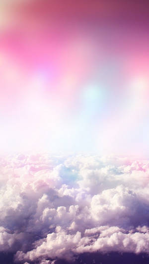 Girly Pink Aesthetic Clouds Wallpaper