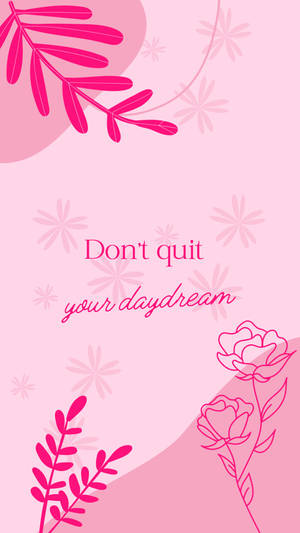Girly Pink Daydream Wallpaper