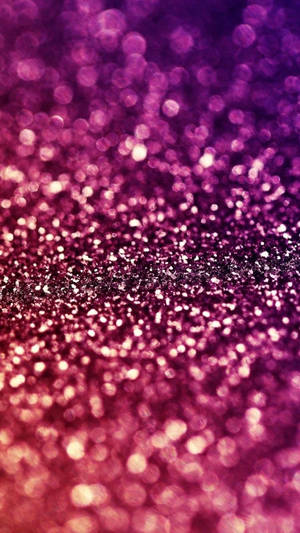 Girly Purple Glitter Macro Wallpaper