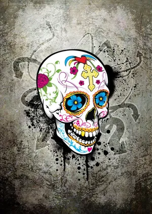 Girly Skull Wallpaper