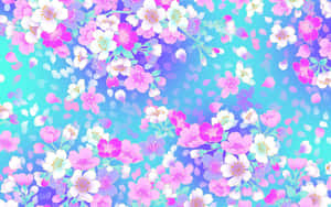 Girly Tumblr Cherry Blossom Petals Wallpaper