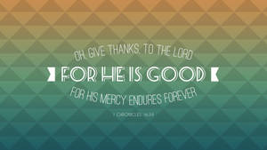 Give Thanks Bible Quote Wallpaper