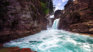 Glacier National Park Restless River Wallpaper