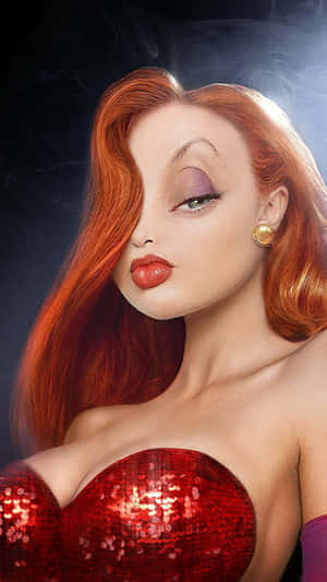 Glamorous Jessica Rabbit Portrait Wallpaper