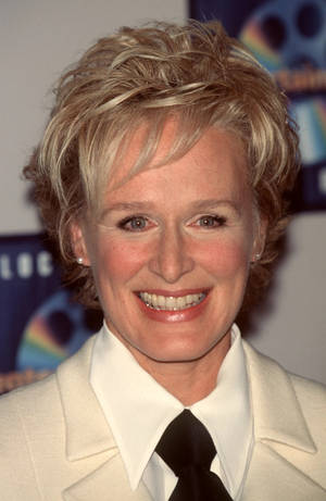 Glenn Close In White Suit Wallpaper