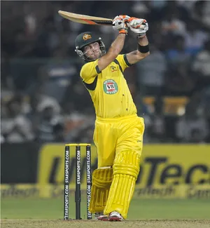 Glenn Maxwell Strong Cricket Batting Wallpaper