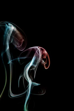 Gliding Up Colored Smoke Wallpaper