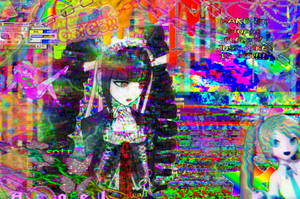 Glitchcore Danganronpa Wallpaper