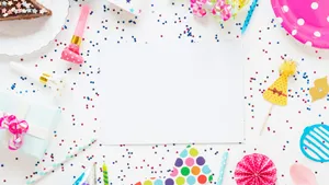 Glitter And Party Horn Kidcore Desktop Wallpaper