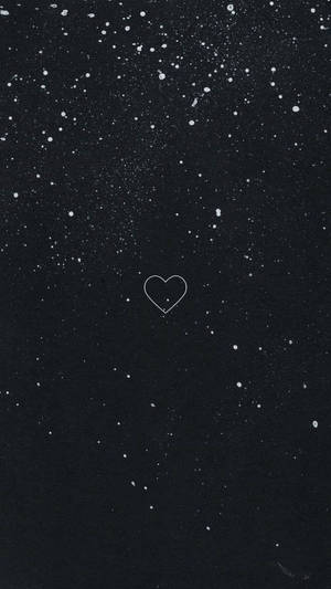 Glittering Black Phone Lock Screen Wallpaper
