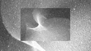 Glittering Effects On A Grey Aesthetic Desktop. Wallpaper