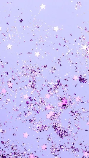 Glitters On Purple Aesthetic Iphone Display Wallpaper