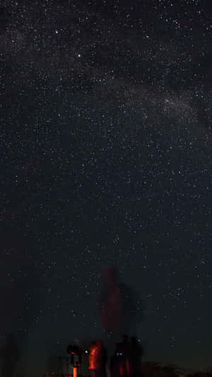 Glittery And Dark Starry Night Sky Wallpaper