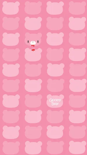 Gloomy Bear Patterns Wallpaper