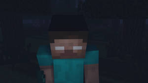 Gloomy Minecraft Herobrine Game Character Wallpaper