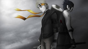 Gloomy Naruto And Sasuke Iphone Wallpaper