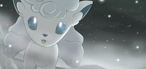 Gloomy Vulpix Wallpaper