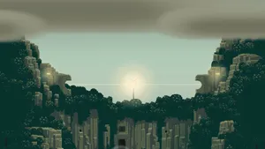 Gloomy Weather 8 Bit Wallpaper