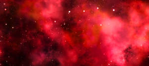 Glorious Red Cosmic Dust Galaxy Wallpaper
