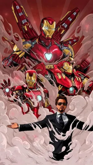 Glorious Tony Stark Iron Man Android Wallpaper