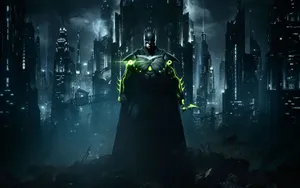 Glowing Batman Suit 4k Wallpaper