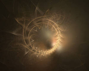 Glowing Circle In The Dark Wallpaper