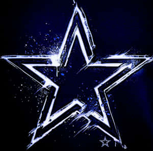 Glowing Dallas Cowboys Star Artwork Wallpaper