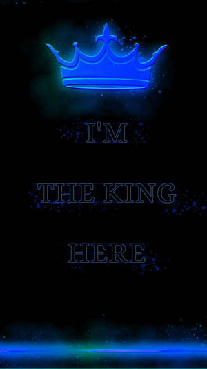 Glowing Neon King Wallpaper