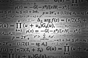 Glowing Physics Equations Wallpaper