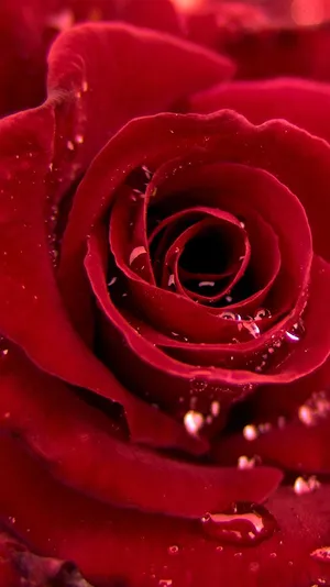 Glowing Red Rose Iphone Wallpaper