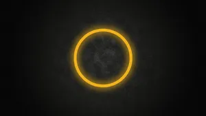 Glowing Round Minimalist Wallpaper
