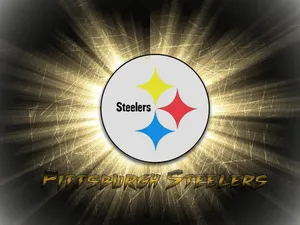 Glowing Steelers Metallic Gold Wallpaper