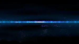 Glowing Thin Blue Line Dark Background Wallpaper