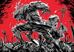 Goblin Slayer And Priestess Wallpaper