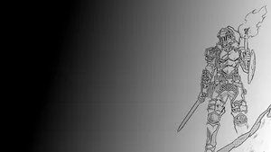 Goblin Slayer Armor Outline Wallpaper
