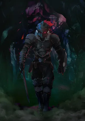 Goblin Slayer In Cave Wallpaper