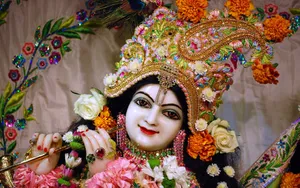 God Full Hd Shri Krishna Statue Wallpaper