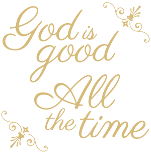 God Is Good White And Gold Aesthetic Wallpaper