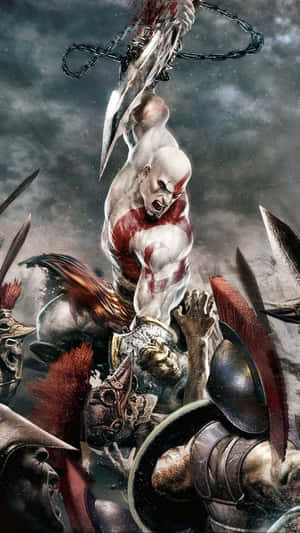 God Of War Iii Kratos Mobile Edit Wallpaper