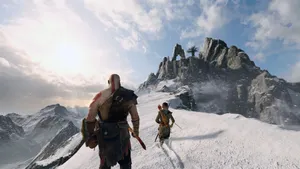 God Of War Kratos And His Son Wallpaper