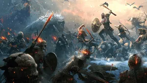 God Of War Kratos And Son Wallpaper