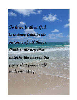 God Quotes Beach Wallpaper