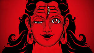 God Shiva Opening A Third Eye Wallpaper