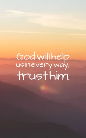 God Will Help Quotes Wallpaper