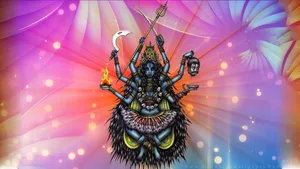 Goddess Kali Abstract Art Wallpaper